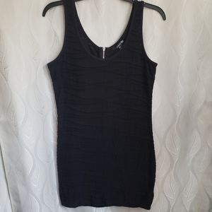 F21 Black Sheer Bodycon Mini Dress